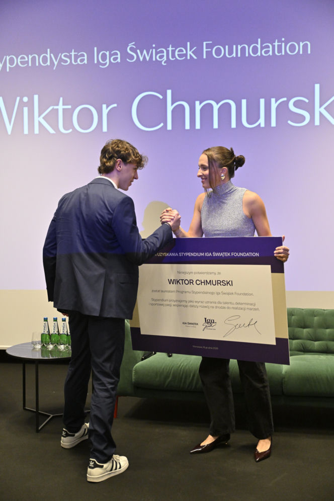 Iga Świątek rozdała stypendia