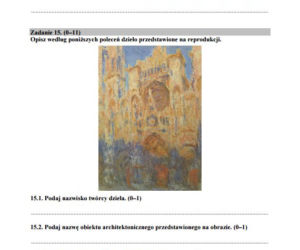 Matura 2016 - historia sztuki arkusze