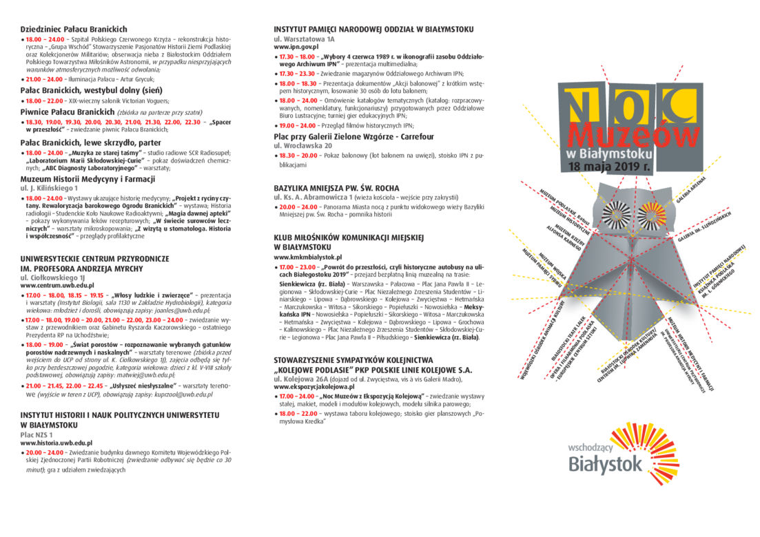 Noc Muzeów 2019 w Białymstoku [PROGRAM]