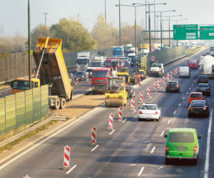 Trasa AK zwężona