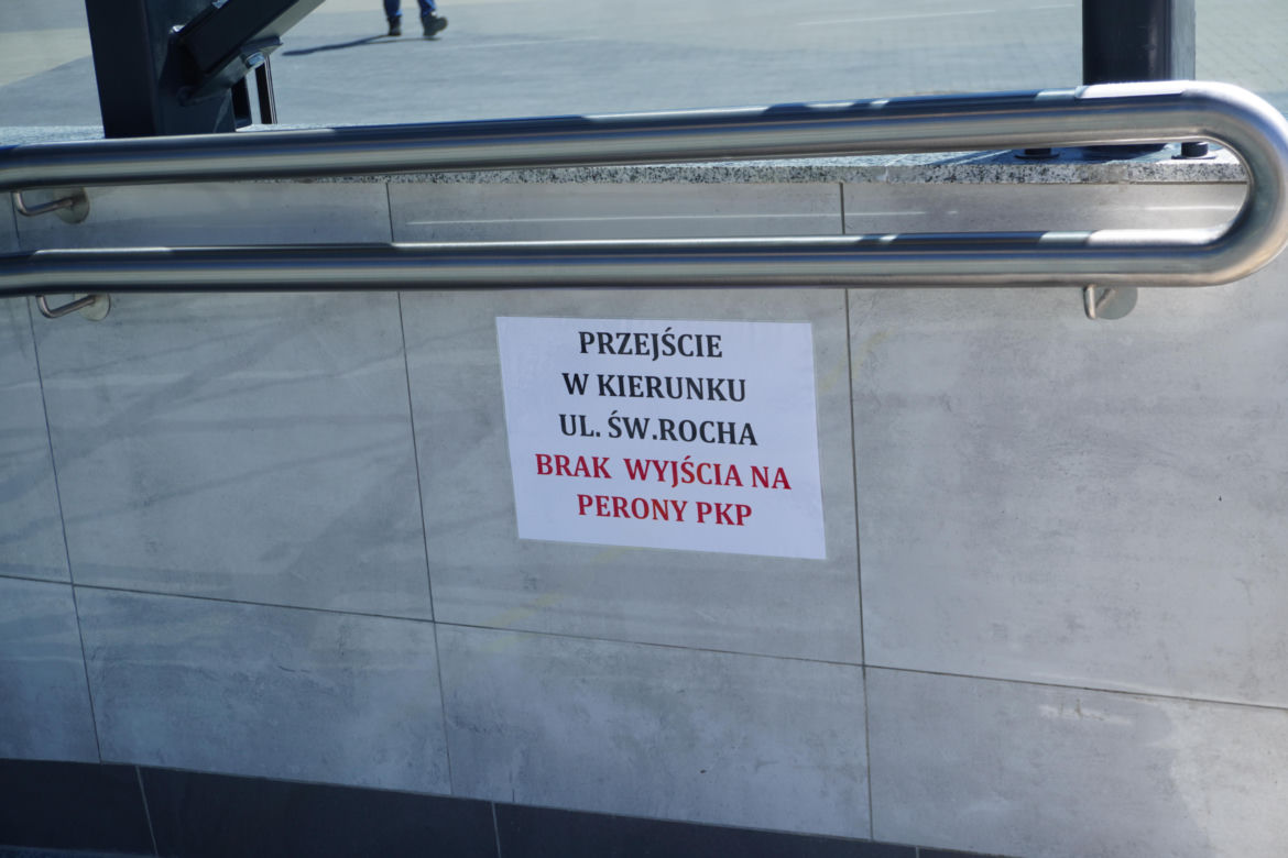 Tunel pieszo-rowerowy przy dworcu PKP w Białymstoku