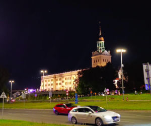 Nowa iluminacja Zamku Książąt Pomorskich w Szczecinie
