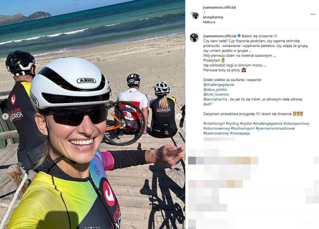 Joanna Moro trenuje na Majorce