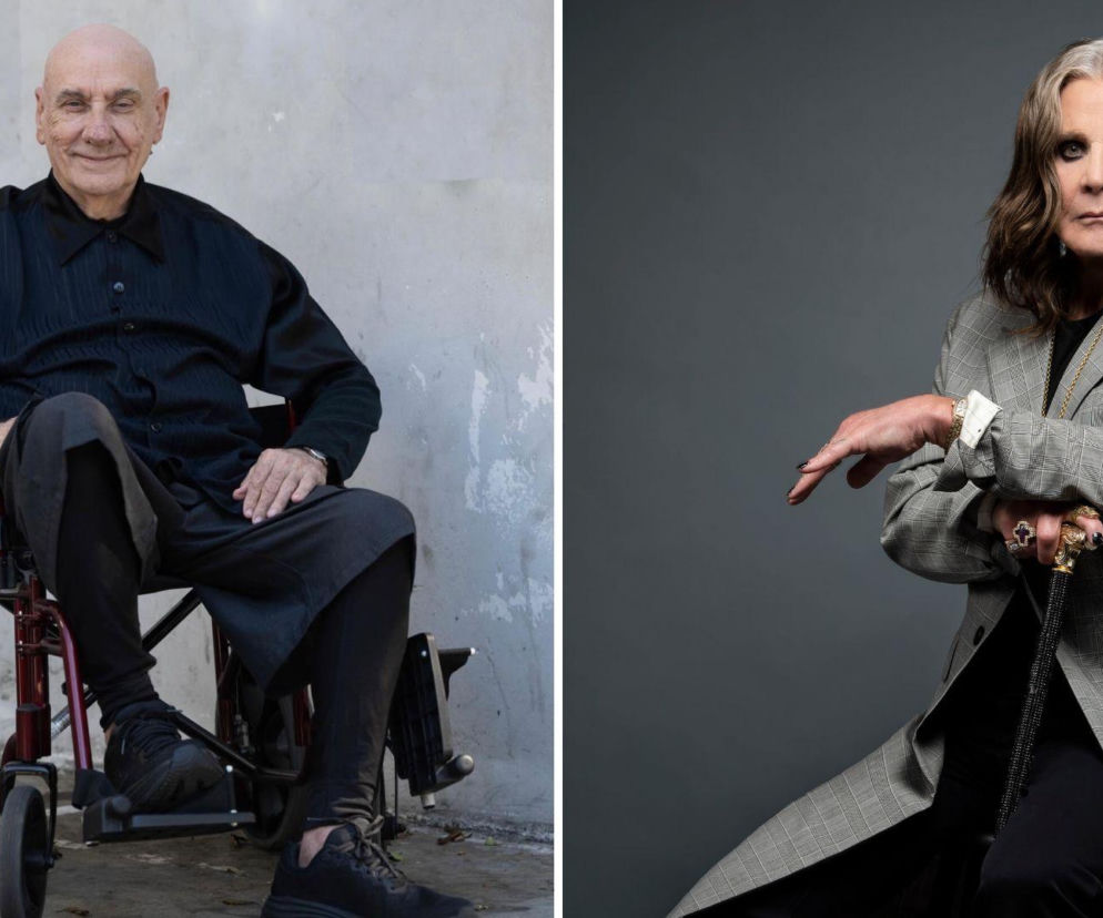 Bill Ward na wózku inwalidzkim, obok Ozzy Osbourne z laską. O wspomnieniach muzyków przeczytasz na EskaRock.