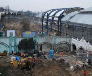 Dworzec Główny we Wrocławiu w budowie 