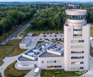 Wieża kontroli lotów w Krakowie-Balicach