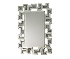 Ozdobne lustro w stylu glamour