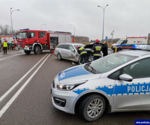 Wypadek na obwodnicy Gołdapi