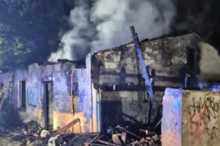  Siedlce: Pożar garaży i pustostanu przy ul. Romanówka