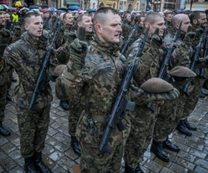 Dolnośląscy terytorialsi złożyli przysięgę wojskową na Rynku we Wrocławiu