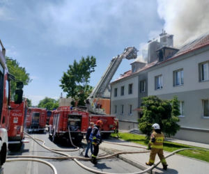 Pożar kamienicy w Radymnie