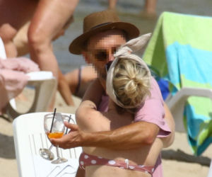 Małgorzata Ohme na plaży