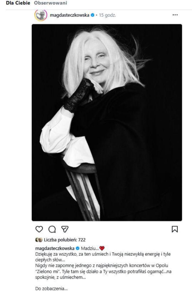 Magda Umer żegnana przez świat artystyczny