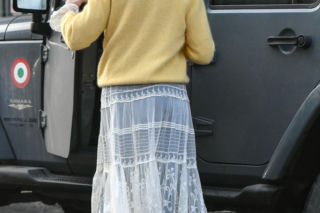 Lara Gessler wozi się w firance