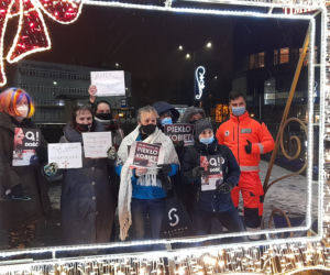 Protest kobiet w Sosnowcu