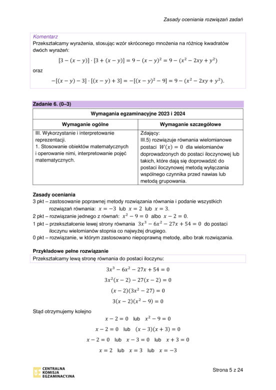 Matura próbna 2023: Matematyka. Oficjalne odpowiedzi CKE