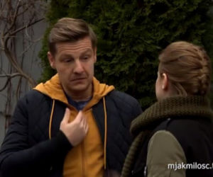 M jak miłość. Paweł (Rafał Mroczek), Katia (Joanna Jarmołowicz)