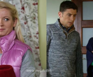 M jak miłość. Marzenka (Olga Szomańska), Marek (Kacper Kuszewski), Ewa (Dominika Kluźniak)