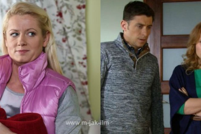 M jak miłość. Marzenka (Olga Szomańska), Marek (Kacper Kuszewski), Ewa (Dominika Kluźniak)
