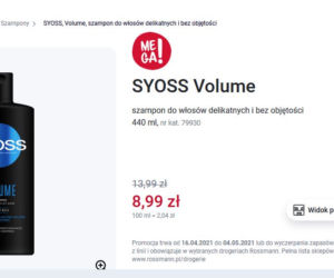  Promocja Rossmann. Wielkie rabaty na  kosmetyki Syoss 