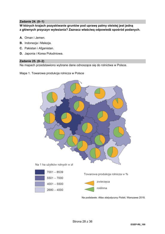 Matura 2024: geografia poziom rozszerzony. Arkusze CKE [STARA FORMUŁA 2015]