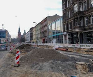 Przebudowa alei Wojska Polskiego - kwiecień 2022