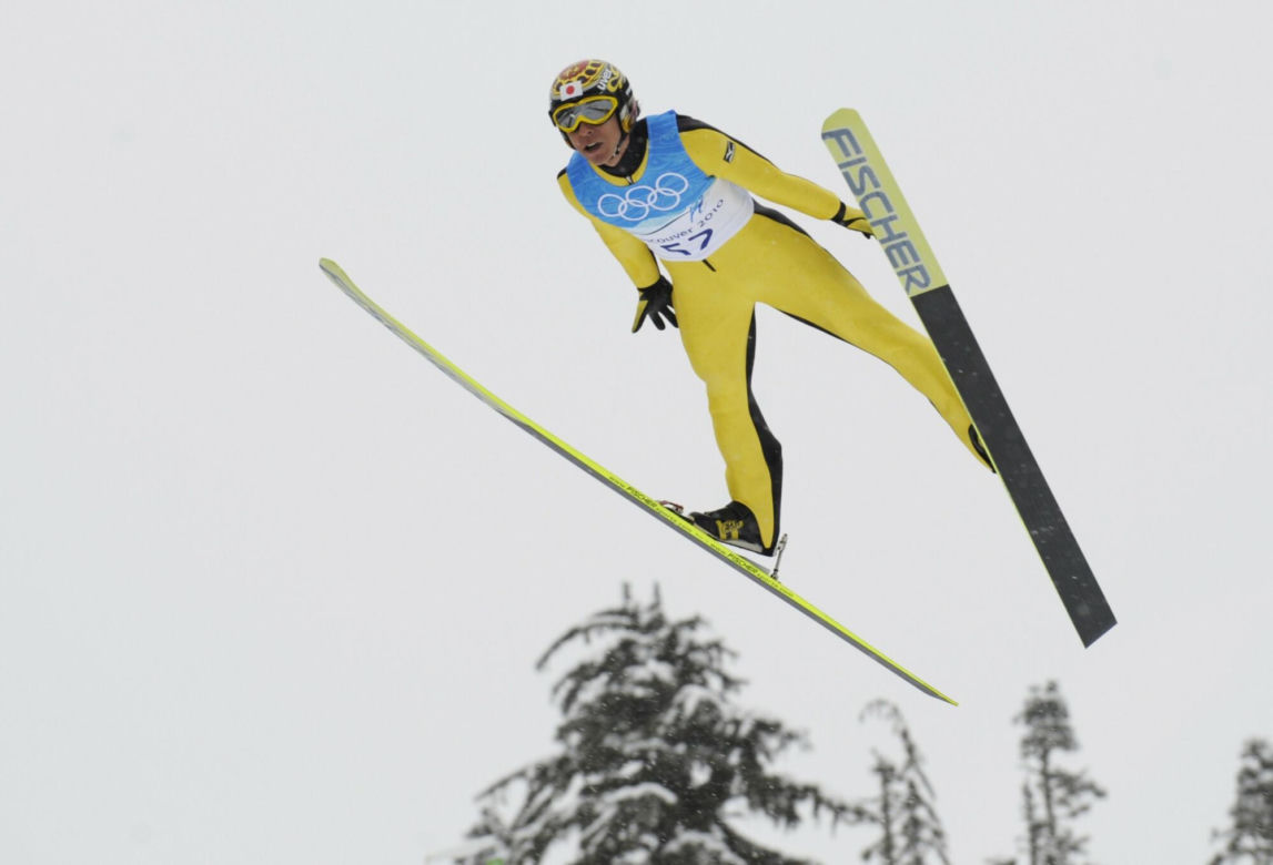 Noriaki Kasai na Igrzyskach Olimpijskich w Vancouver w 2010 roku