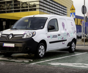 Elektryczne Renault Kangoo Z.E. pod IKEA Kraków