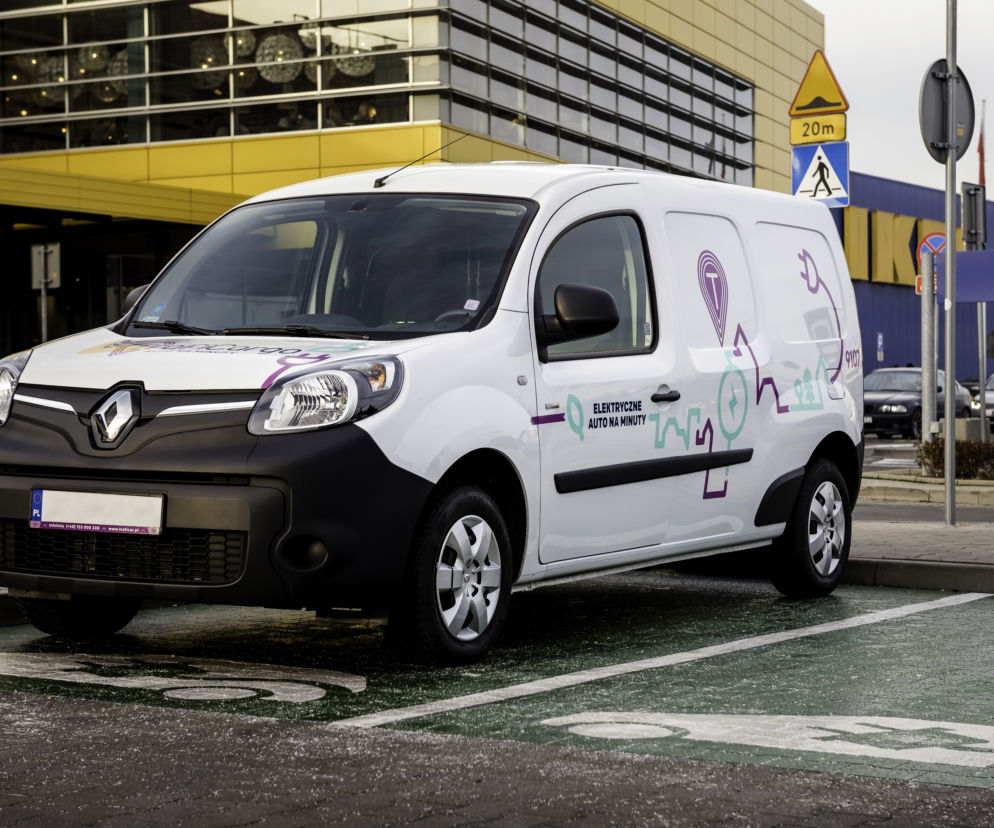 Elektryczne Renault Kangoo Z.E. pod IKEA Kraków