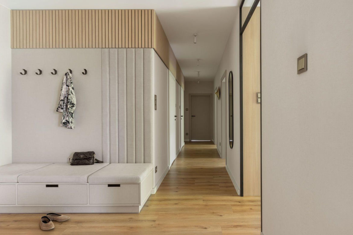Apartament w Gdańsku. Szklane biuro nad morzem