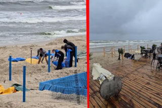 Plaża w Stegnie już nie istnieje? Morze zabrało ogromną część wybrzeża