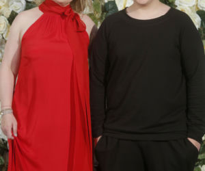 Dominika Ostałowska i jej syn Hubert Zduniak
