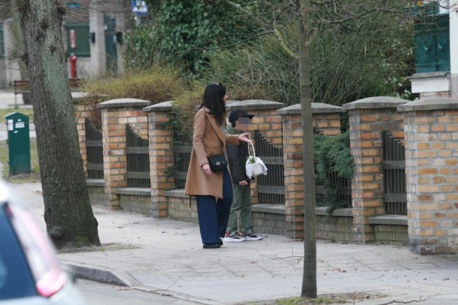 Marta Kaczyńska ze święconką