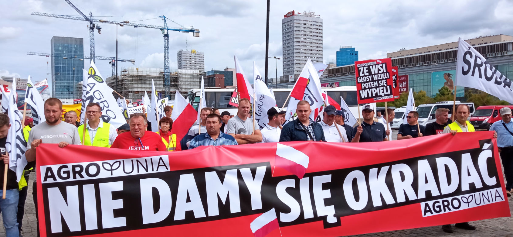 Protest Agrounii w Warszawie 7.07
