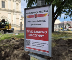 Wyłączenie z użytku przystanku przy ul. Piłsudskiego w Łukowie