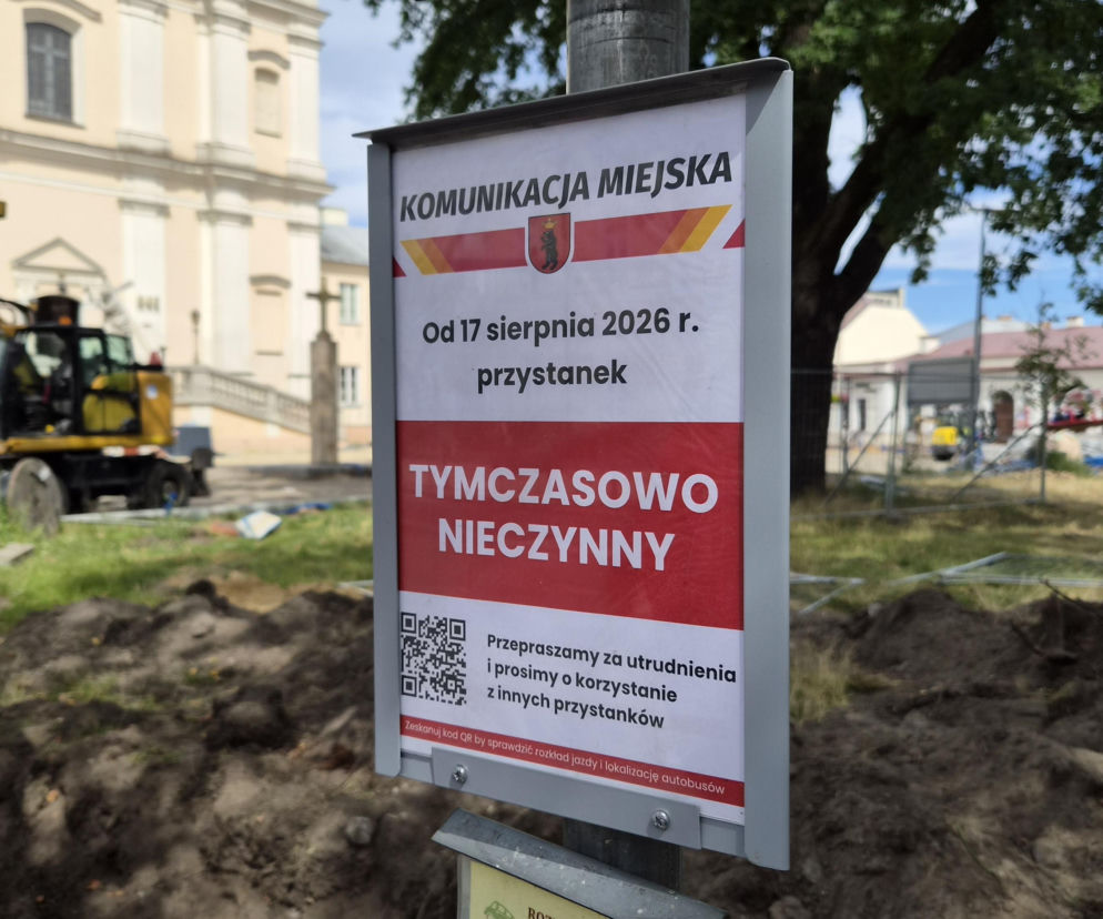 Wyłączenie z użytku przystanku przy ul. Piłsudskiego w Łukowie