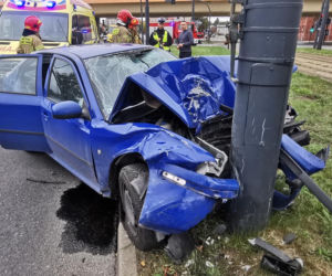 Bydgoszcz: Wypadek na ul. Jagiellońskiej! Jedna osoba trafiła do szpitala 