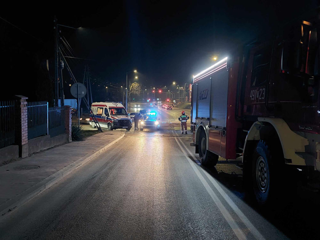 Wypadek na skrzyżowaniu 6-go Września i Miodowej  w Starachowicach