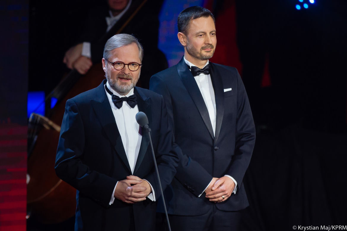 Mateusz Morawiecki z żoną na uroczystej gali