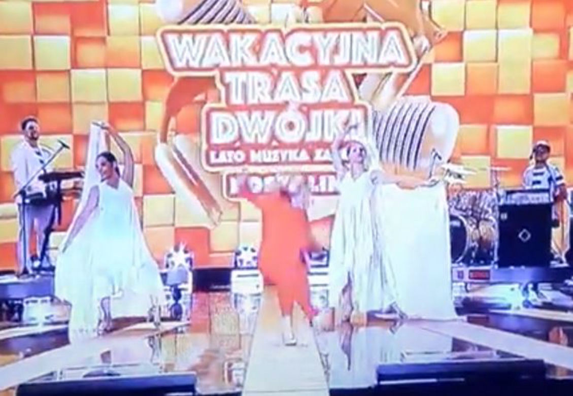 Izabela Trojanowska upadła podczas Wakacyjnej trasy Dwójki 
