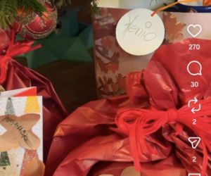 Jacek Rozenek - święta z żoną i synami