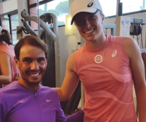 Rafael Nadal i Iga Świątek