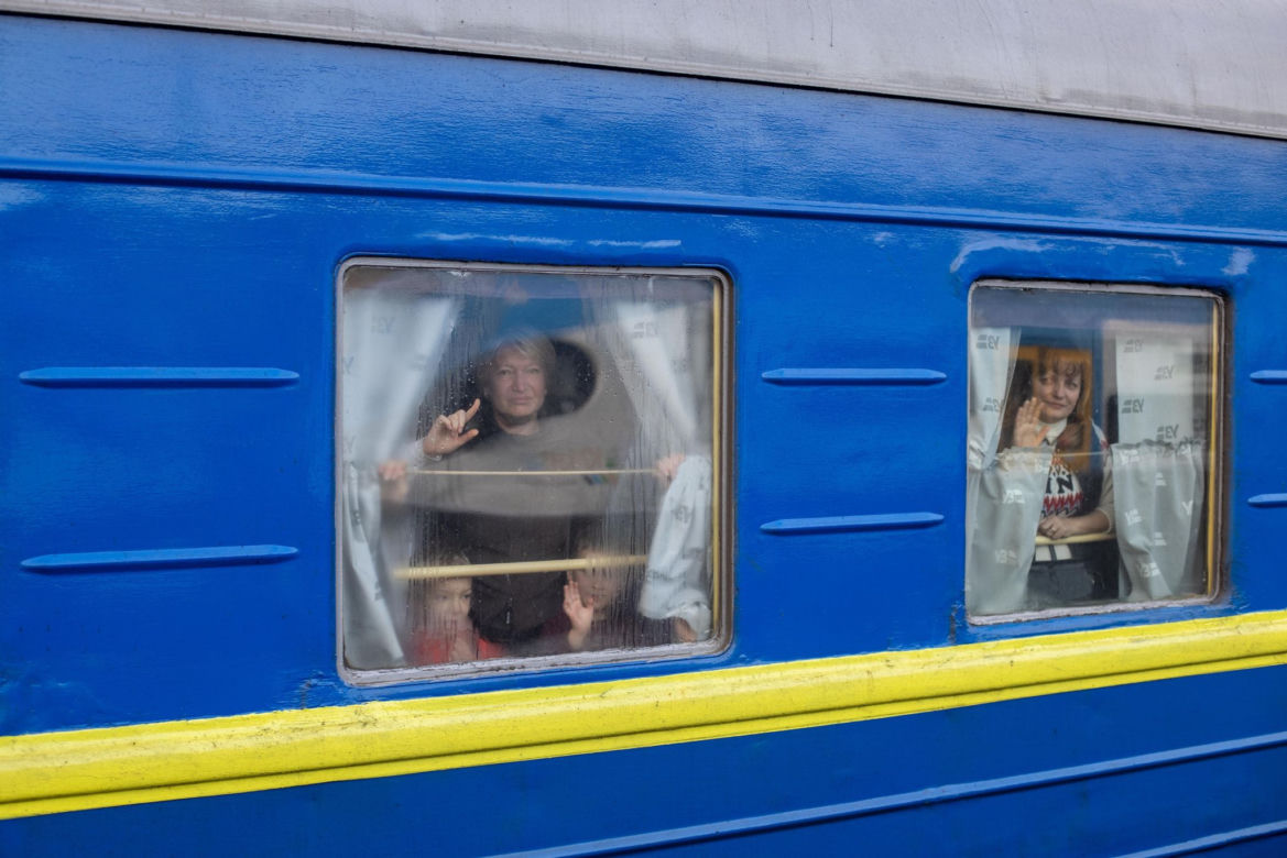 1,5 tys. uchodźców z Ukrainy przyjechało specjalnym pociągiem na Śląsk