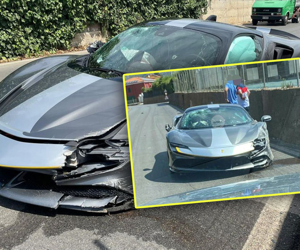 Rozbite Ferrari SF90 Stradale. Kosztowało prawie 4 mln złotych