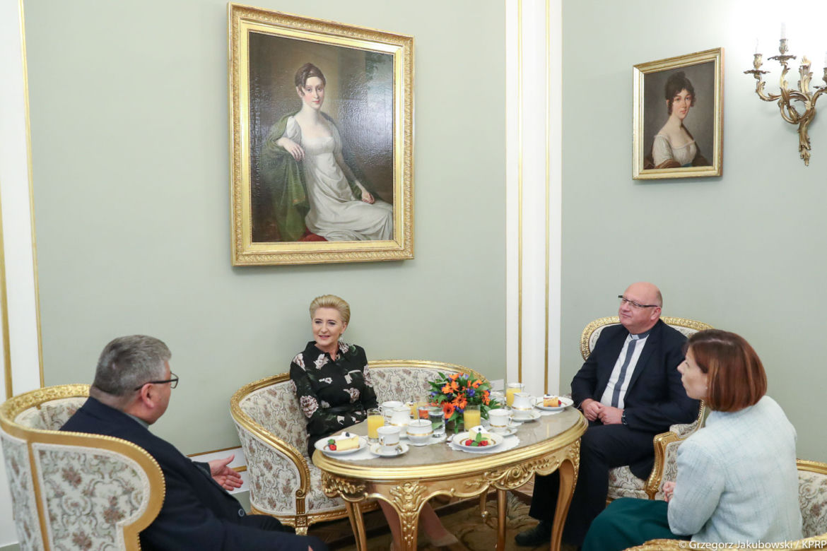 Spotkanie Pierwszej Damy z księżmi orionistami