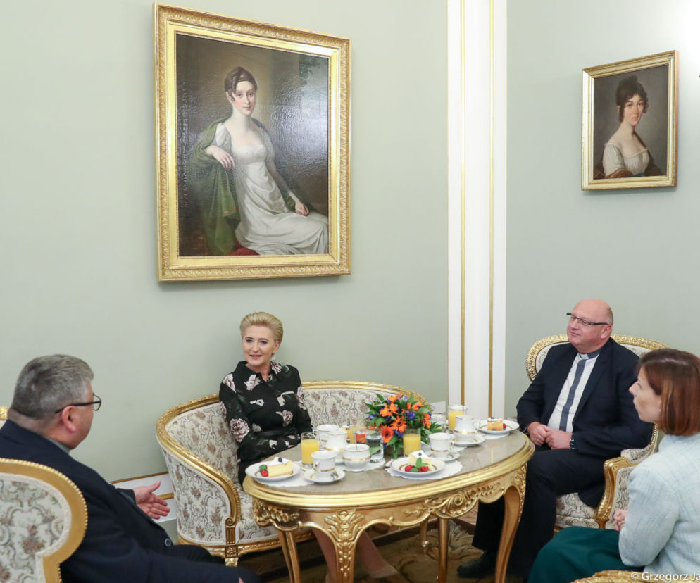 Spotkanie Pierwszej Damy z księżmi orionistami