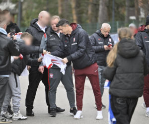 Polska - Albania. Reprezentacja Polski na spacerze