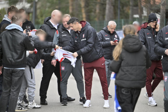 Polska - Albania. Reprezentacja Polski na spacerze