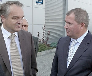 Wicepremier i minister gospodarki Waldemar Pawlak z wizytą w firmie Wiśniowski