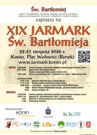 Jarmark św. Bartłomieja w Koninie plakat